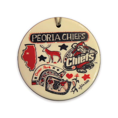 Peoria Chiefs Julia Gash Keepsake Holiday Ornament