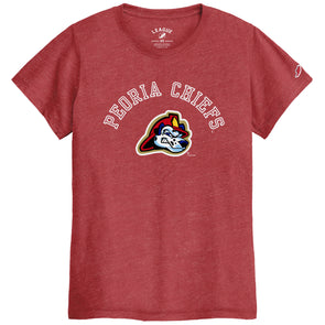 Peoria Chiefs Intramural Classic Women's Tee Heather Red