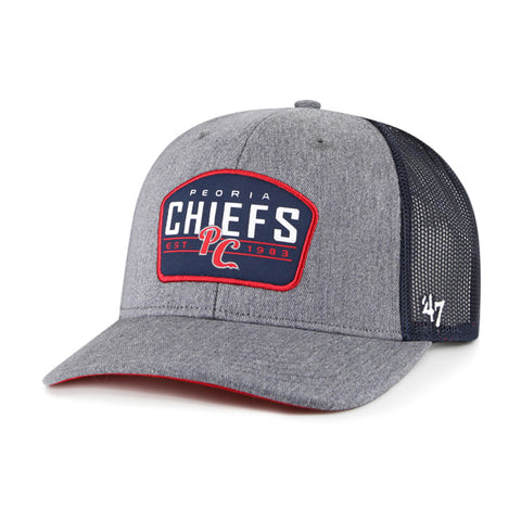 Peoria Chiefs Heather Grey/Slate Trucker