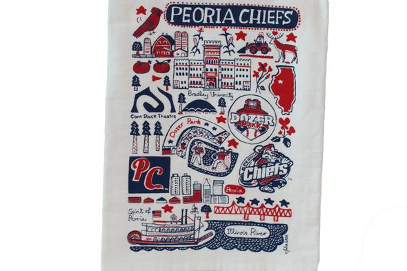 Peoria Chiefs Julia Gash Tea Towel
