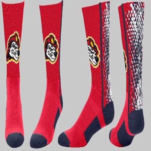 Peoria Chiefs Accent Stripe Over Calf Socks