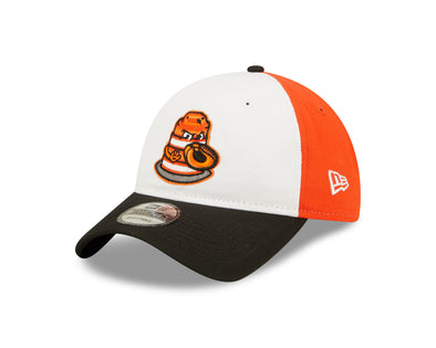920 New Era Orange Barrel Adjustable Hat