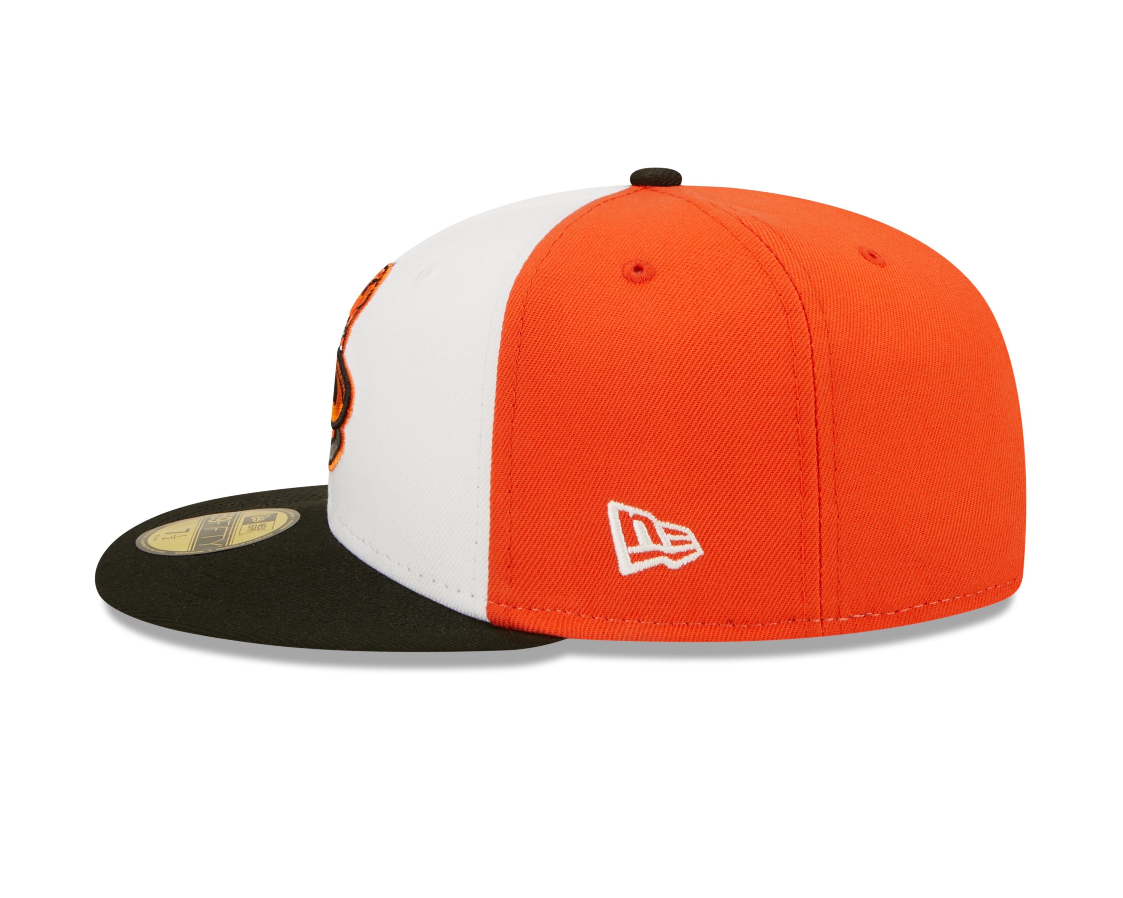 new era orange fitted hat