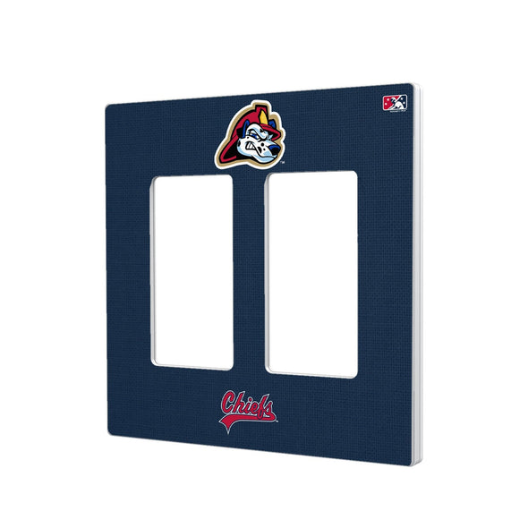 Peoria Chiefs Solid Hidden-Screw Light Switch Plate