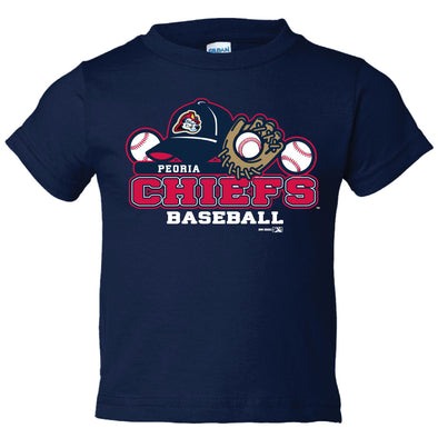 Peoria Chiefs Toddler Softstyle Navy T-Shirt