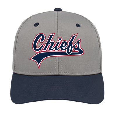 Peoria Chiefs Silver/Navy Youth Snap Back Hat