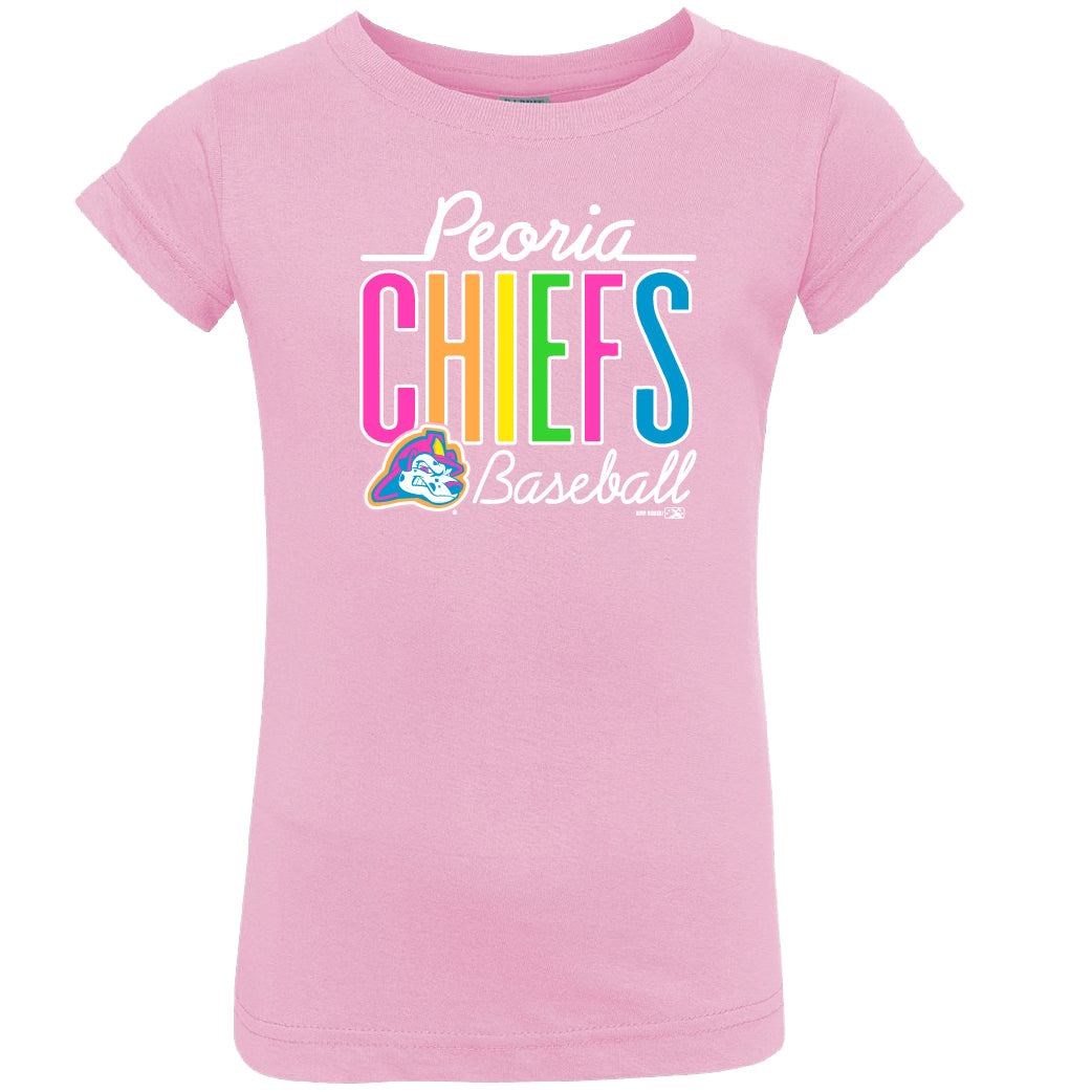 Peoria Chiefs Pink Toddler Girls Jersey T-Shirt – Peoria Chiefs