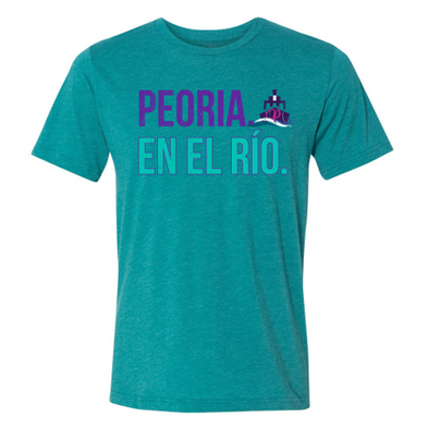 Peoria Chiefs - En El Rio  Teal Copa T-Shirt