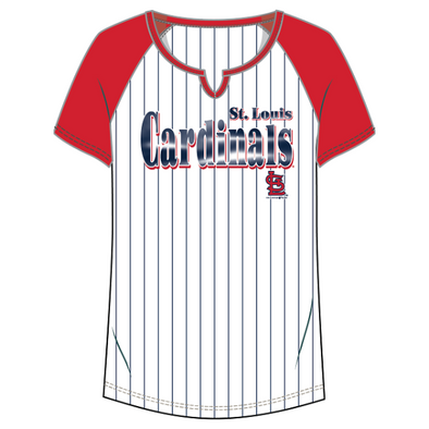 Lids St. Louis Cardinals Girls Youth Ball Striped T-Shirt - White