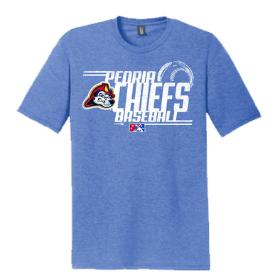 Peoria Chiefs Columbia Blue Adult T-Shirt