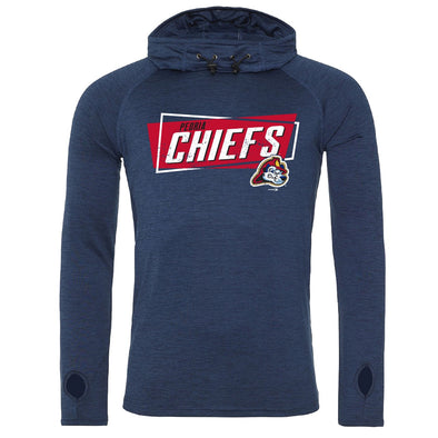 Peoria Chiefs Adult Performance Cowl Neck Hoodie